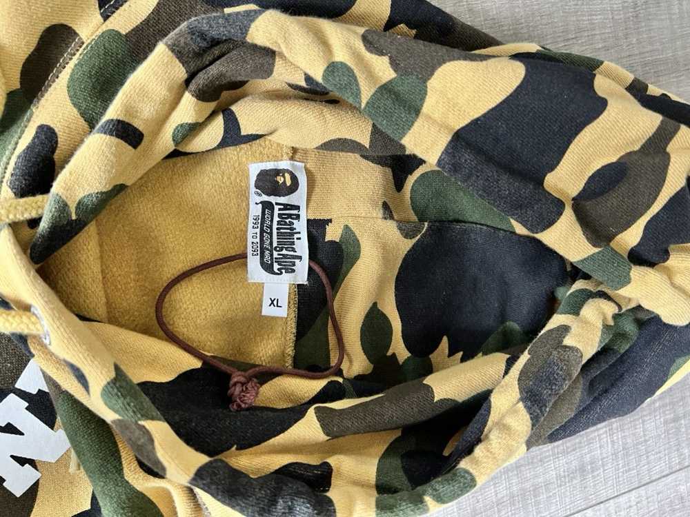 Bape 1st Camo College Pullover Hoodie - image 7