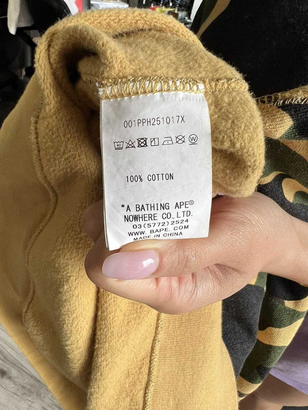 Bape 1st Camo College Pullover Hoodie - image 8