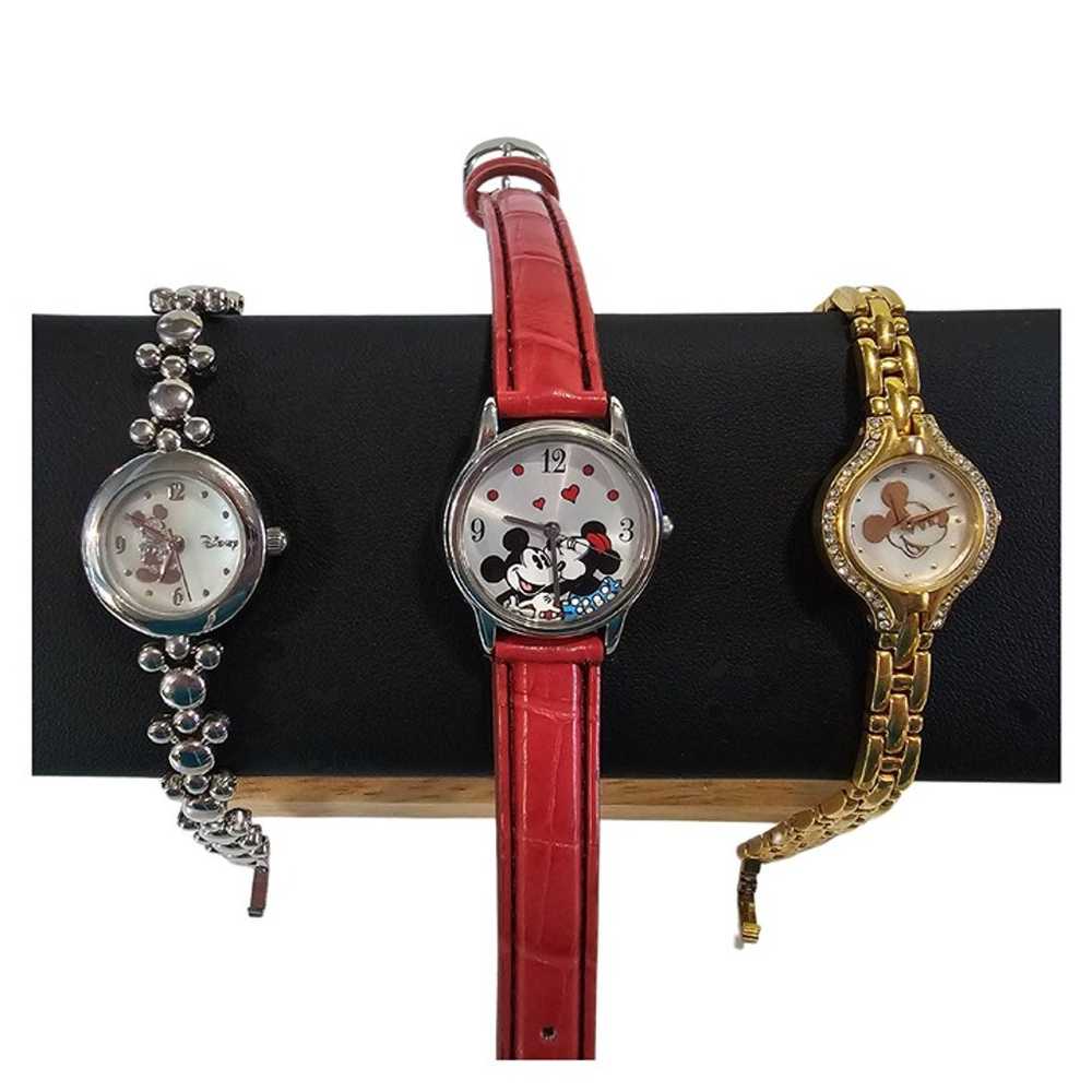 Lot of 3 Vintage Disney Mickey Mouse Watches - image 1