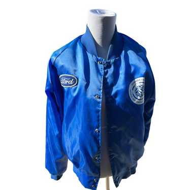 Ford ヴィンテージ スタジャン 80s MADE IN USA 60's-70's Vintage Ford Windbreaker Blue w/ White & Red