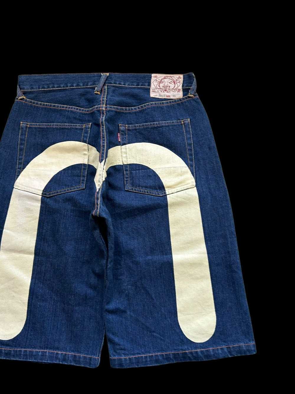 Evisu × Japanese Brand × Vintage Baggy Denim Shor… - image 3