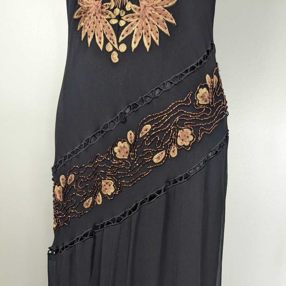 Sue Wong Maxi Dress Prom Gown Slip Silk Y2K Fairy… - image 7