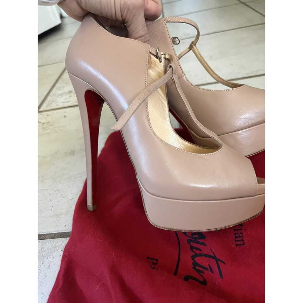 Christian Louboutin Lady Peep leather heels - image 9