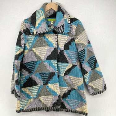 Vintage SIGRID OLSEN Cardigan Womens S Wool Hand … - image 1