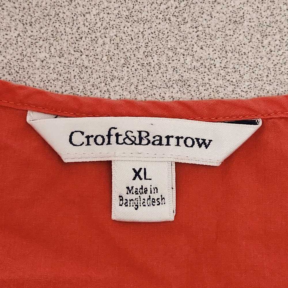 Croft & Barrow Croft & Barrow Orange Embroidered … - image 4