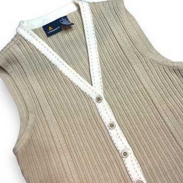 Vintage Liz Sport Cardigan Button Sweater Vest Si… - image 1