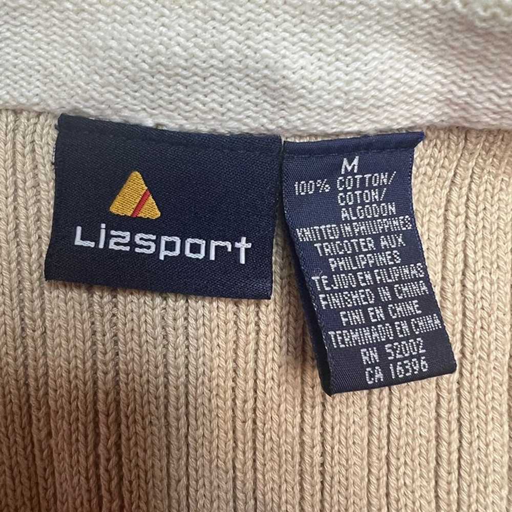 Vintage Liz Sport Cardigan Button Sweater Vest Si… - image 2