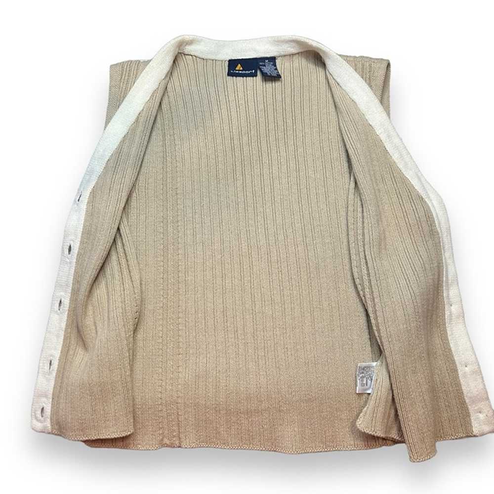 Vintage Liz Sport Cardigan Button Sweater Vest Si… - image 8