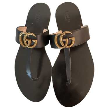 Gucci Marmont leather flats - image 1