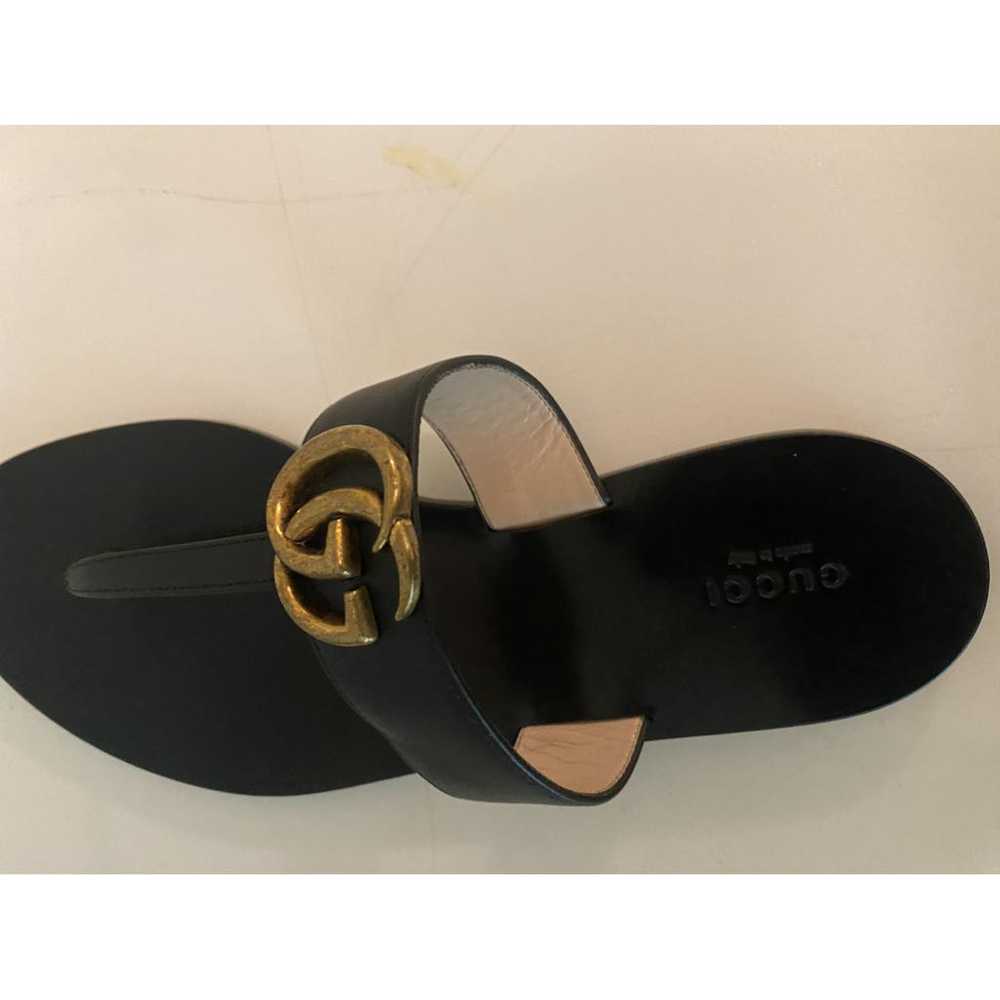 Gucci Marmont leather flats - image 5