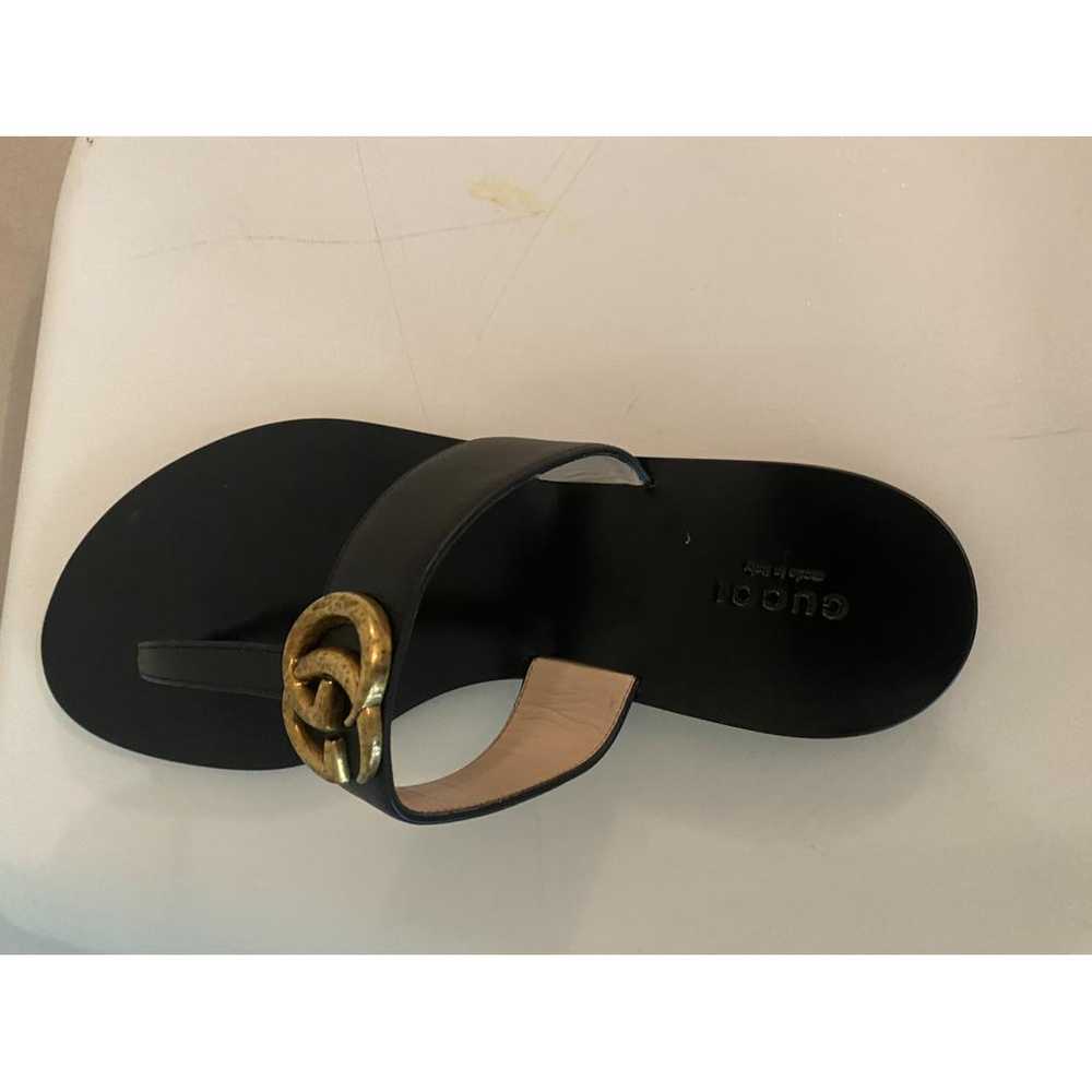 Gucci Marmont leather flats - image 6