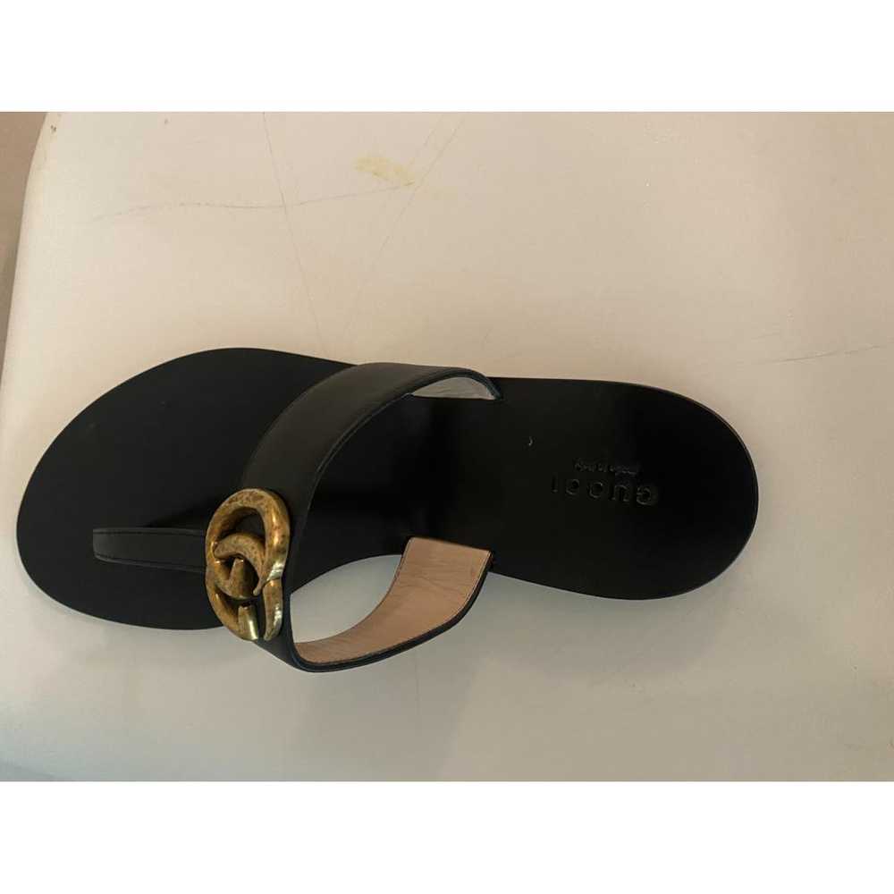 Gucci Marmont leather flats - image 7