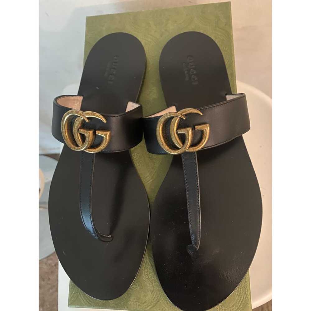 Gucci Marmont leather flats - image 8