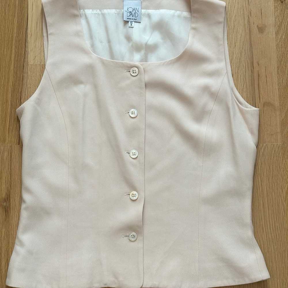 Vintage Joan & David Blush Pink vest Made in Ital… - image 1