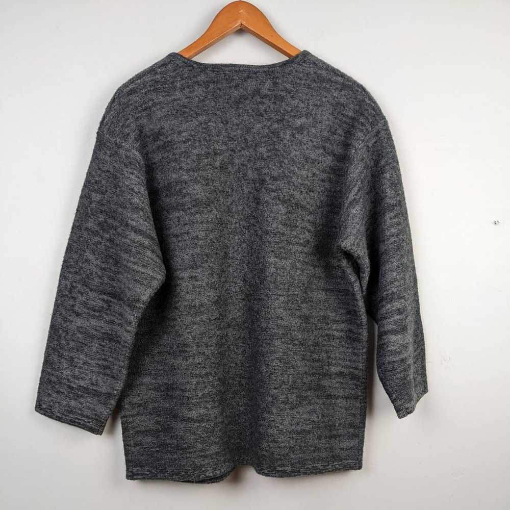 Vintage Wool Coat Sweater Cardigan Wooden Toggle … - image 5