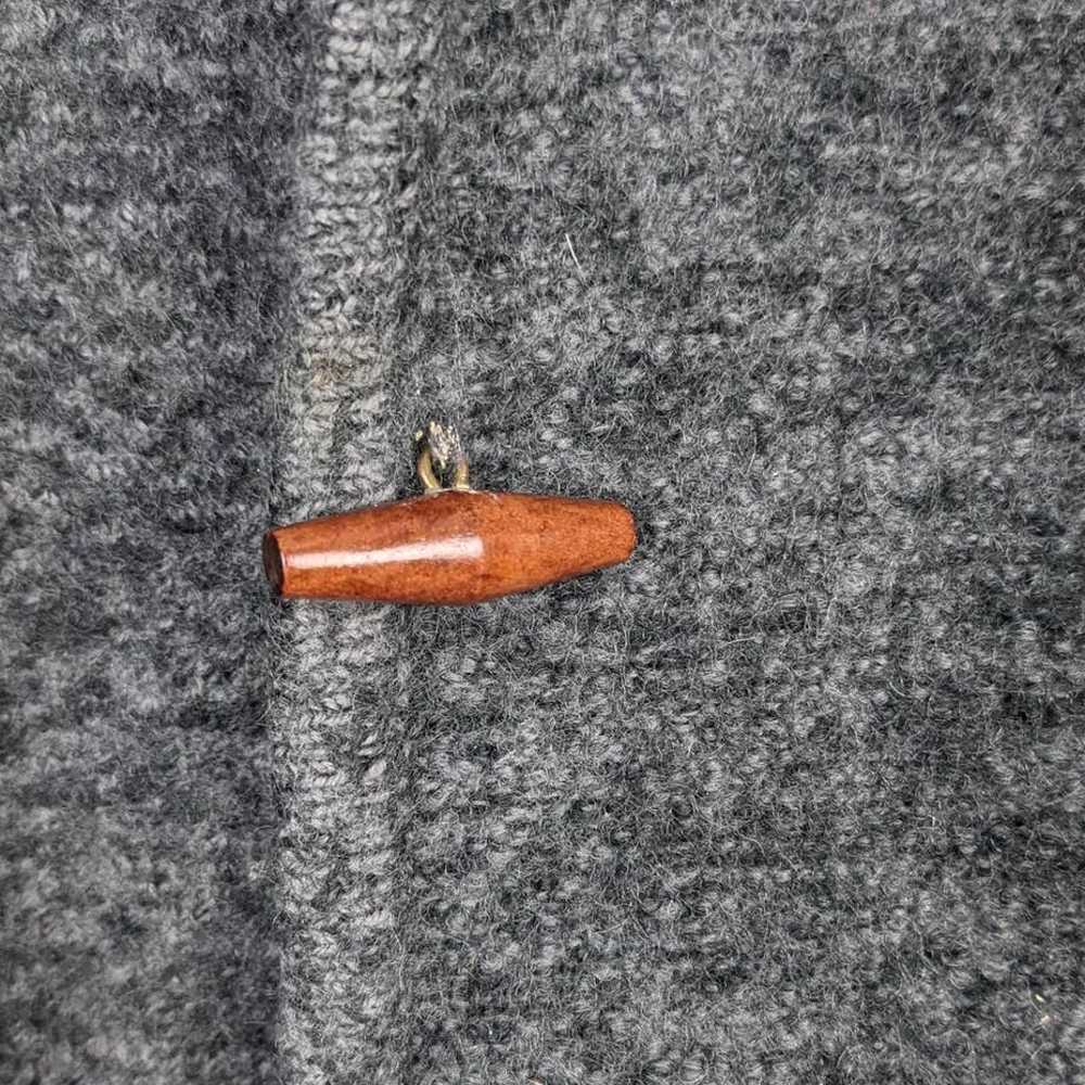 Vintage Wool Coat Sweater Cardigan Wooden Toggle … - image 8