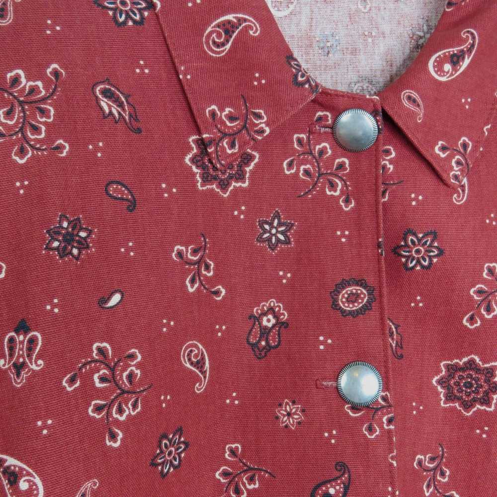 ORVIS Vintage Red Bandana Paisley Pattern Jacket … - image 5