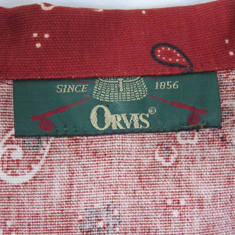 ORVIS Vintage Red Bandana Paisley Pattern Jacket … - image 6