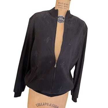Vintage Alfred Dunner embroidered blouson jacket
