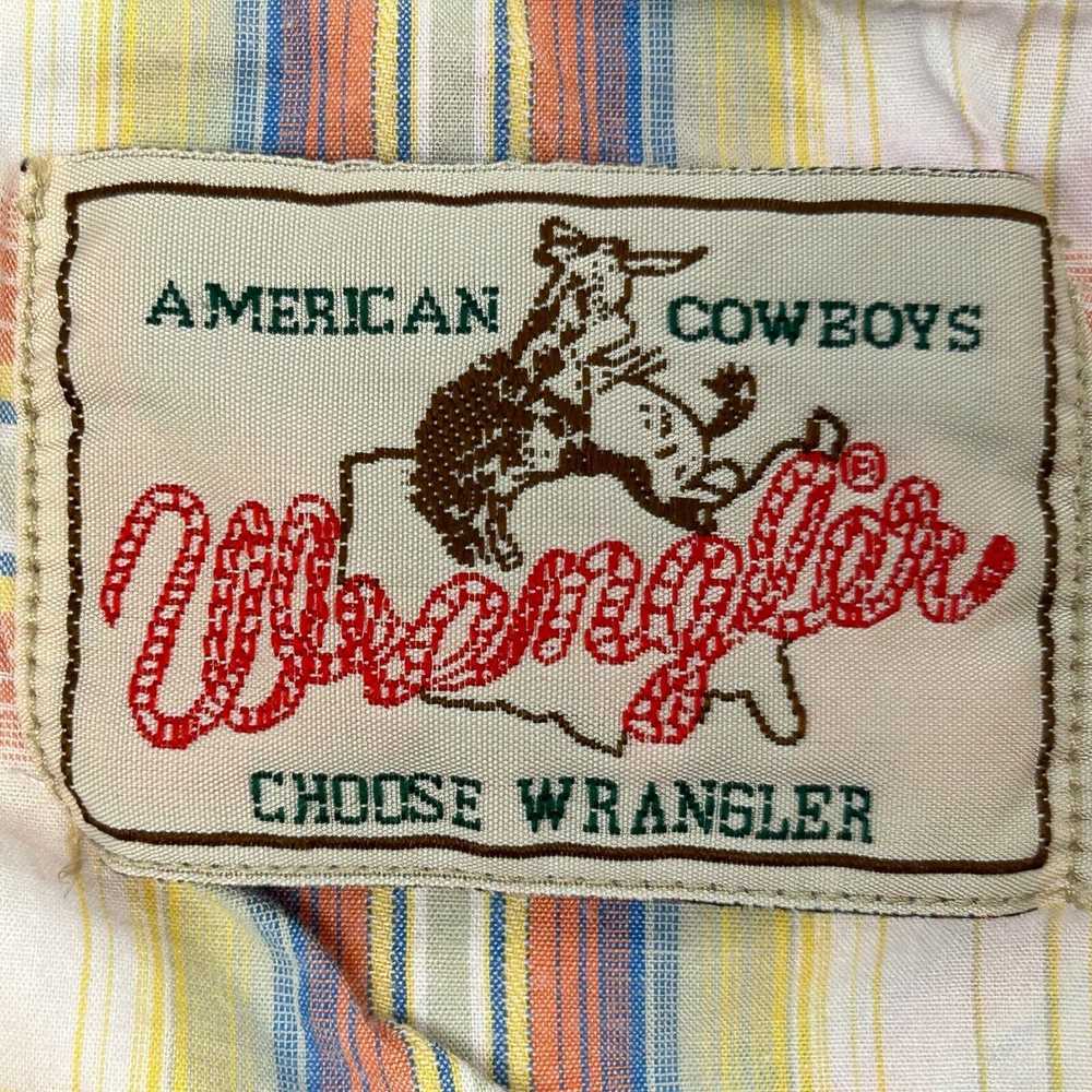 Wrangler Wrangler Plaid Vintage 90s Pearl Snap Sh… - image 6