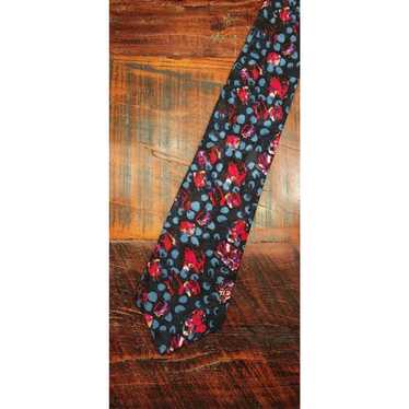 VTG Pierre Balmain Necktie Paris Abstract Black R… - image 1