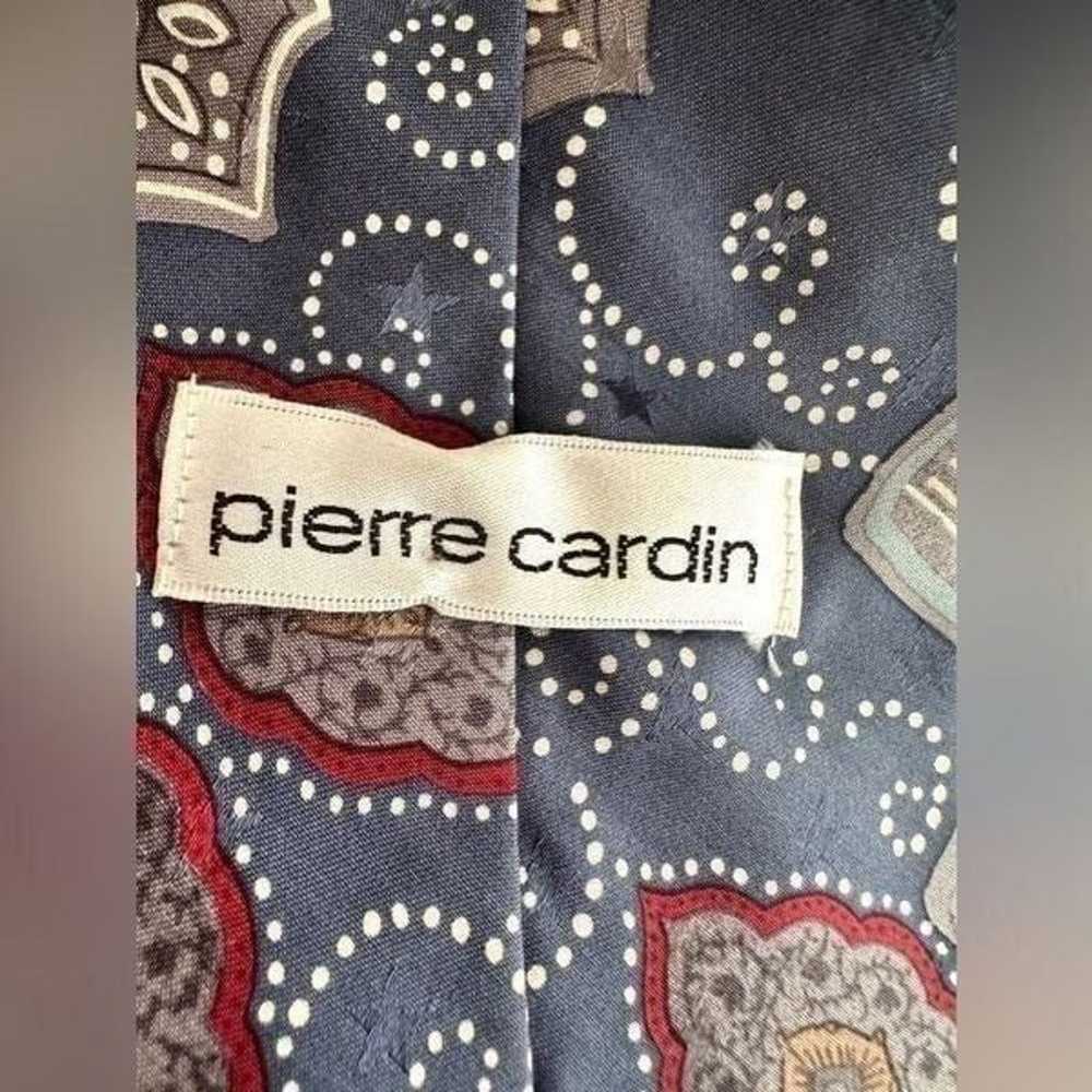 Vintage Pierre Cardin Italy Silk Paisley Stars Ne… - image 12