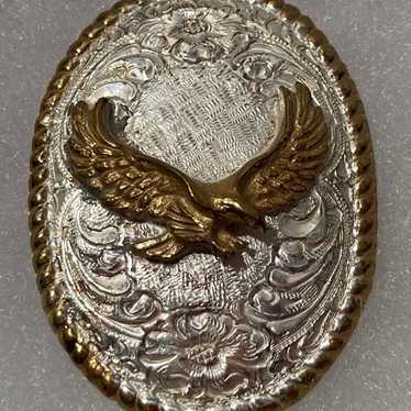 Vintage Metal Money Clip Holder, Crumrine, Eagle,… - image 1