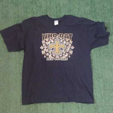 VINTAGE New Orleans Saints Who Dat T Shirt Size XL - image 1