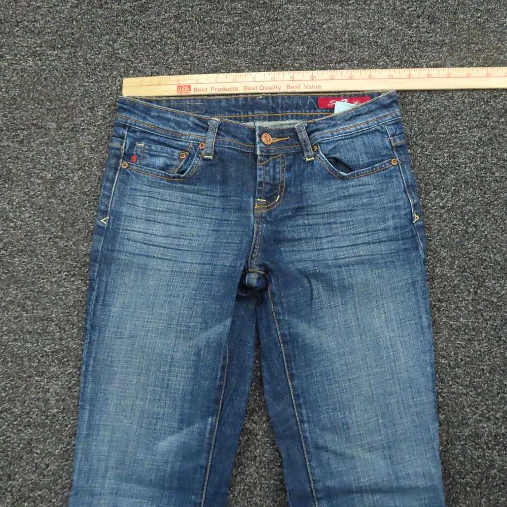 Vintage Seven7 Jeans Womens 28 Blue Flare Cut Reg… - image 2