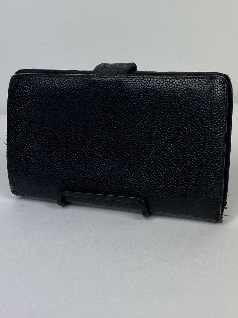 Chanel Chanel CC Caviar leather long wallet - image 3