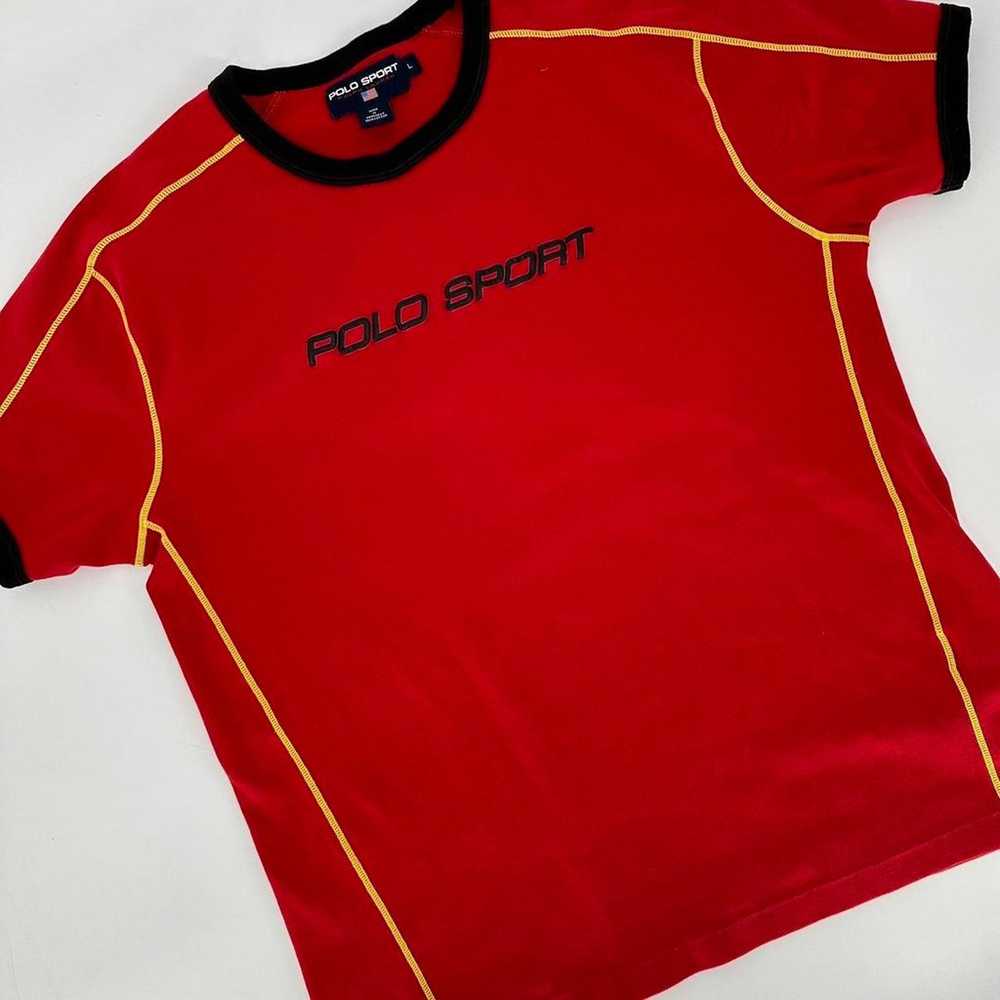 Y2K Polo Ralph Lauren Polo Sport Jersey T Shirt. … - image 1