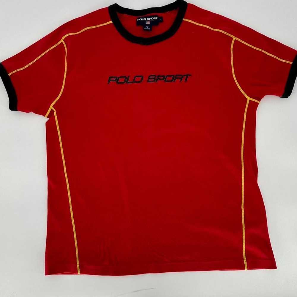 Y2K Polo Ralph Lauren Polo Sport Jersey T Shirt. … - image 2