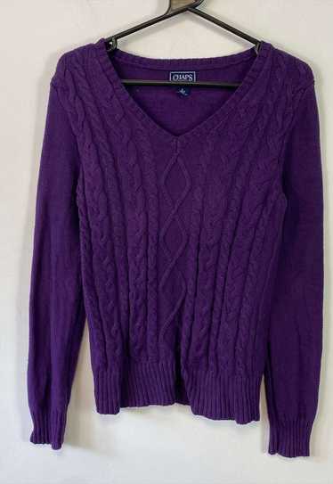 Purple Chaps Ralph Lauren Knit Jumper Sweater Wome