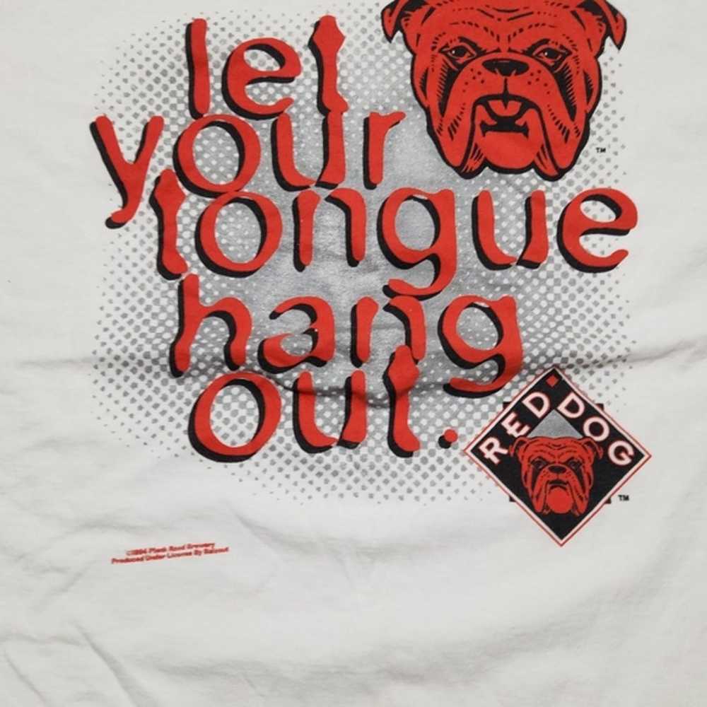 Vintage 90s 1994 Red Dog Bulldog Graphic T Shirt … - image 7