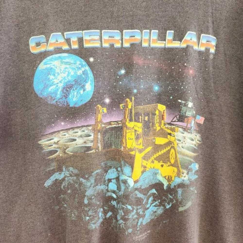 Vintage 90s CAT Caterpillar T Shirt - Made in USA… - image 4