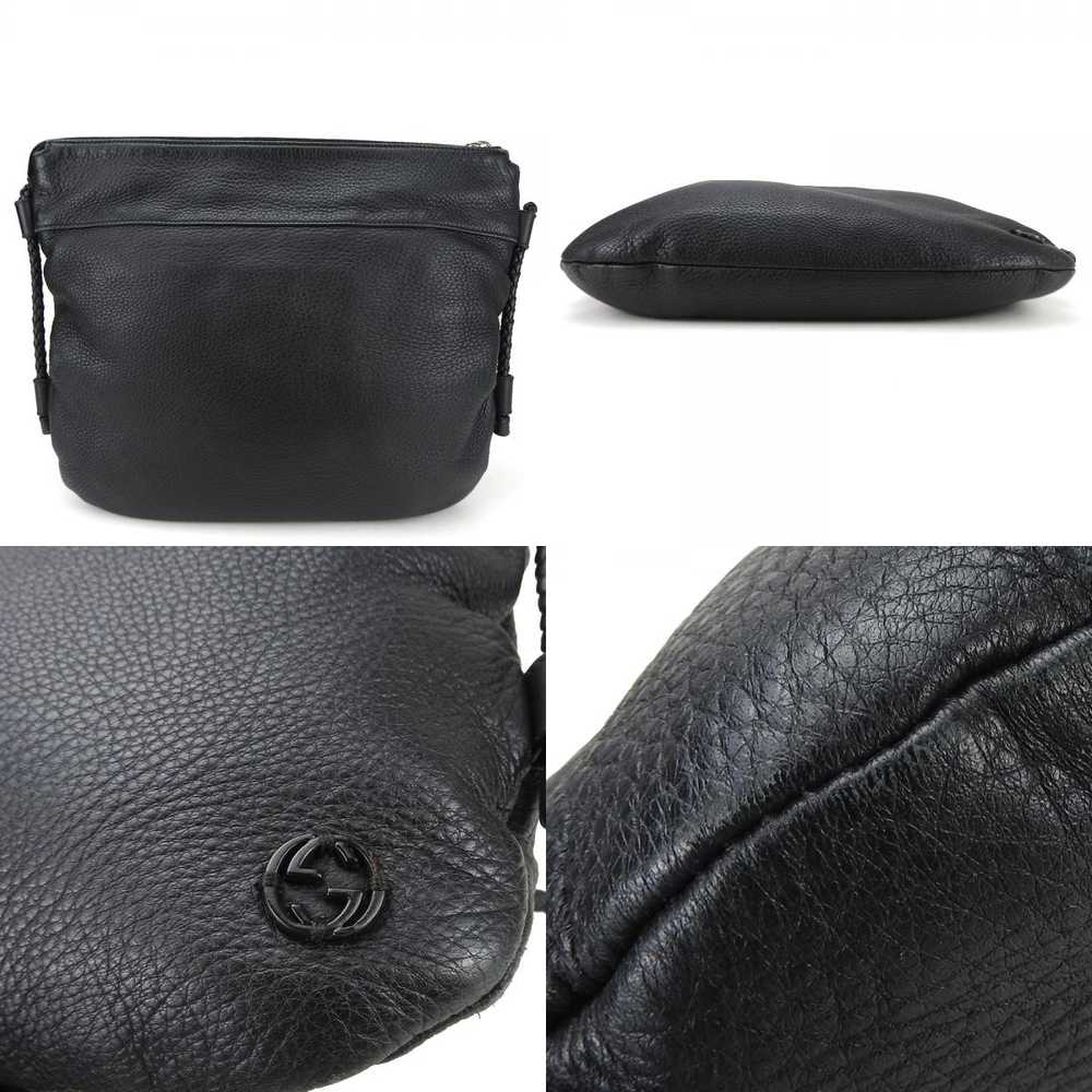 Used Gucci Shoulder Bag 268244 Leather Black Silv… - image 3