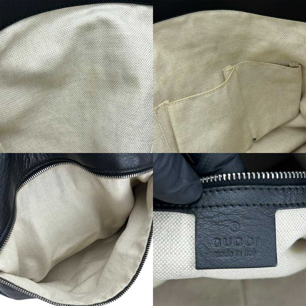 Used Gucci Shoulder Bag 268244 Leather Black Silv… - image 9