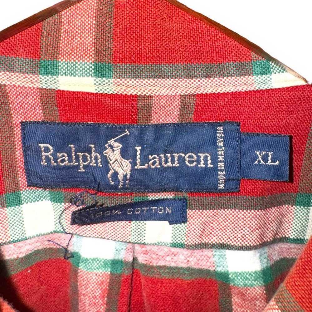 Polo Ralph Lauren 80s Red Polo Ralph Lauren Oxfor… - image 2