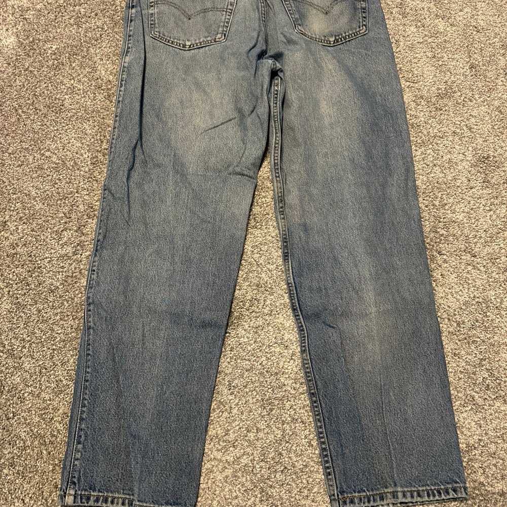 VTG Levis Jeans Mens 40x32 Blue 514 Straight Amer… - image 11