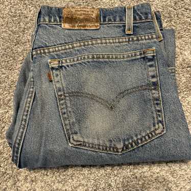 VTG Levis Jeans Mens 40x32 Blue 514 Straight Amer… - image 1