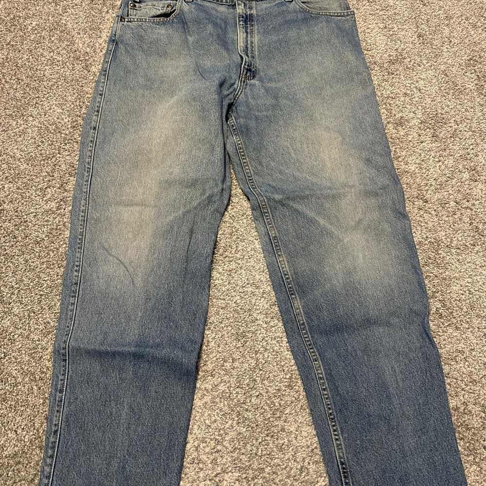 VTG Levis Jeans Mens 40x32 Blue 514 Straight Amer… - image 2