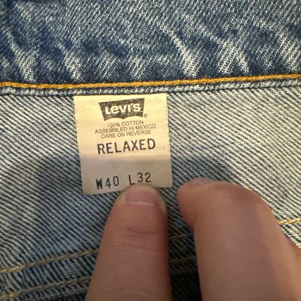 VTG Levis Jeans Mens 40x32 Blue 514 Straight Amer… - image 4