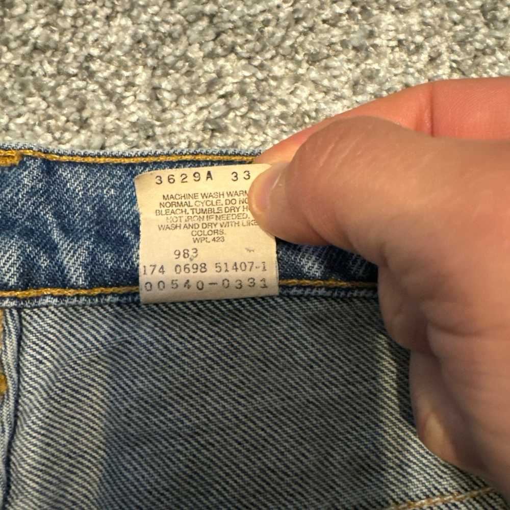 VTG Levis Jeans Mens 40x32 Blue 514 Straight Amer… - image 5