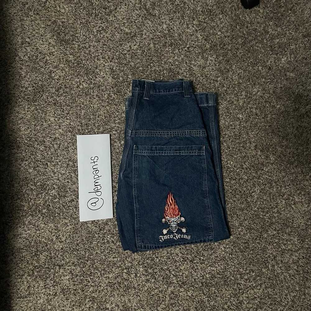 JNCO Jeans Flaming Crossbones - image 4