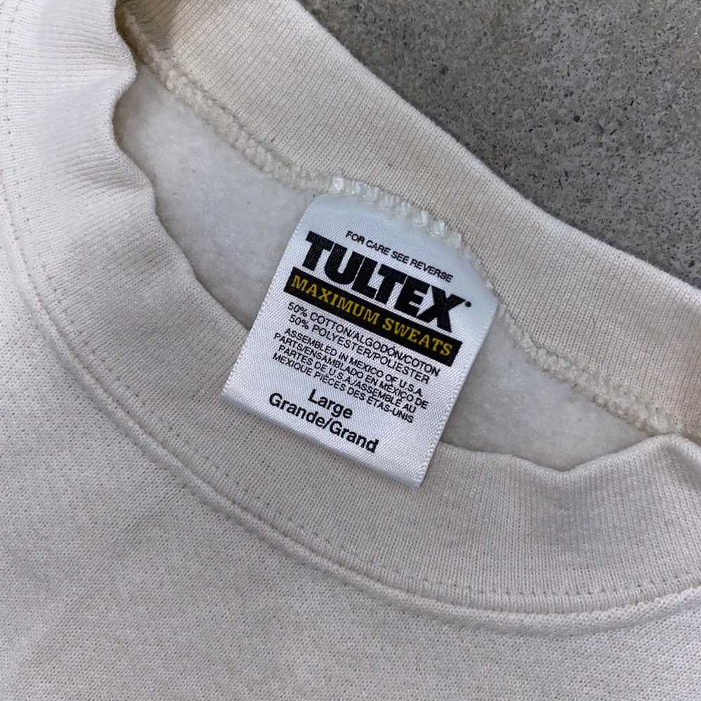 Vintage Husky Dog Beige Sweatshirt L Tultex Maxim… - image 4