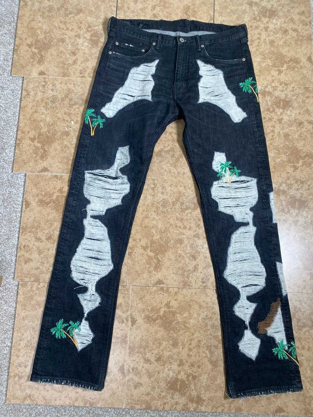 Vlone Vlone Palm Tree Runway Denim - image 1