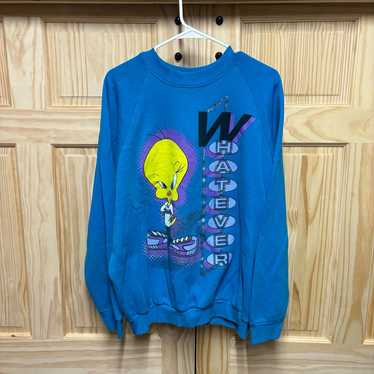 Vintage 1990s Looney Tunes Tweety Bird Sweatshirt - image 1