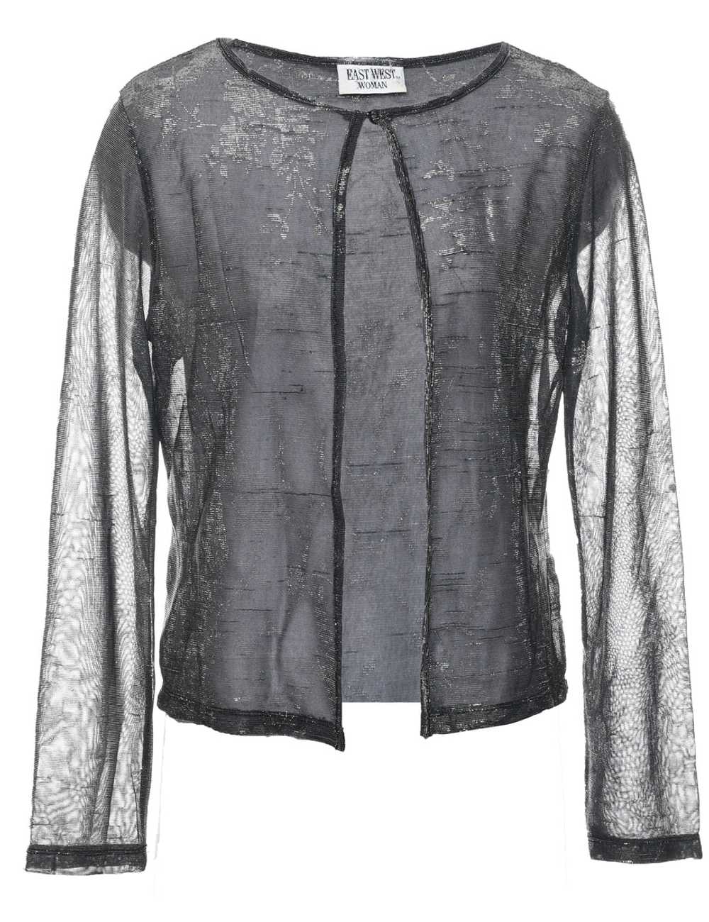 Lurex Thread Pattern Jacket - M - image 1