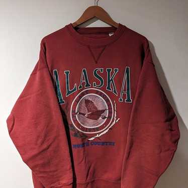 Vintage 90s Alaska The Last Frontier Country Arch… - image 1