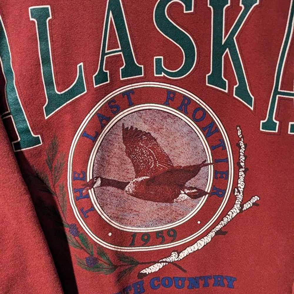 Vintage 90s Alaska The Last Frontier Country Arch… - image 2